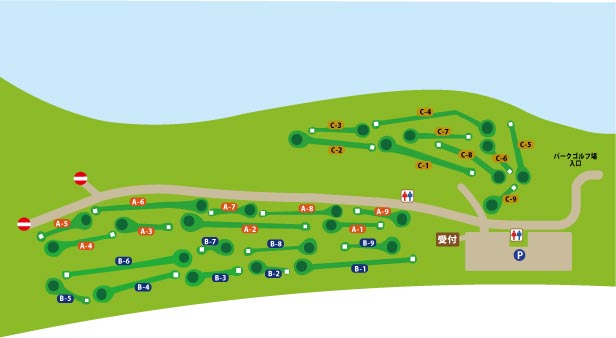 パークゴルフ場コース図